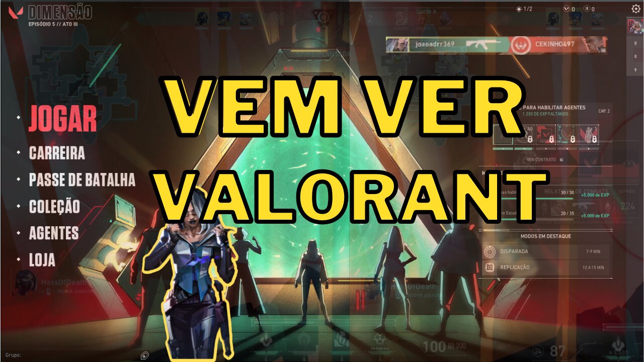 Aventura emocionante Valorant de Quarta