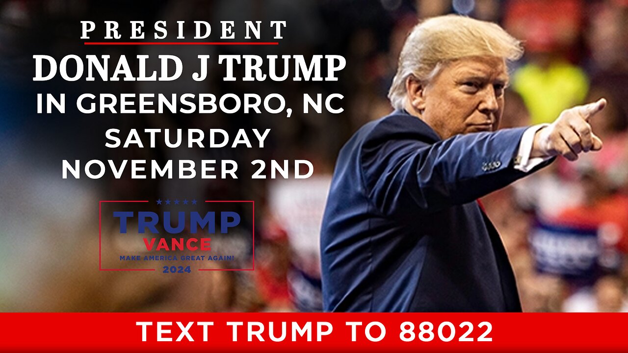 LIVE: President Trump in Greensboro, NC