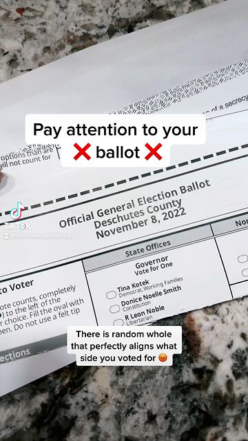 OREGON BALLOTS CHEATING