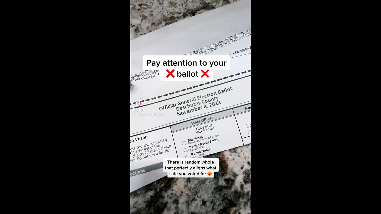 OREGON BALLOTS CHEATING