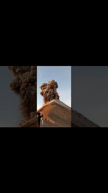 Gran video de Expulsión de ceniza del Volcán de Fuego Guatemala
