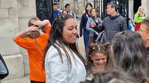 The horse did not do anything to you #horseguardsparade