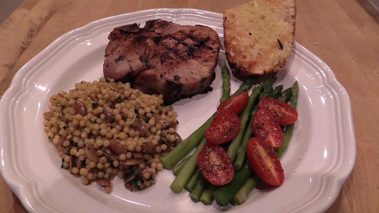 Grilled Pork Chops with Cilantro Lime Marinade