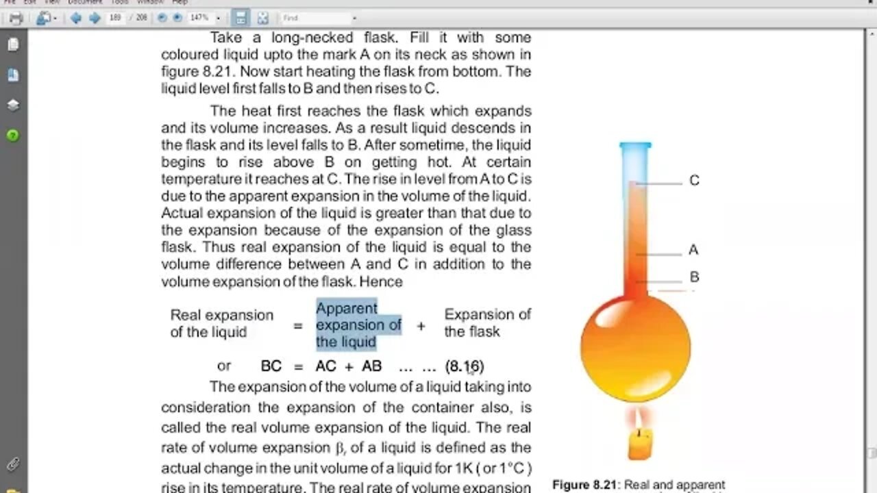 9th PHYSICS CH#8 Q 16thermal expansion of liquids+ MCQ's