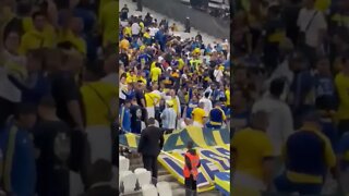 Argentino fazendo gesto nazista contra o Corinthians