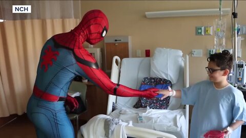 Spidey visits NCH