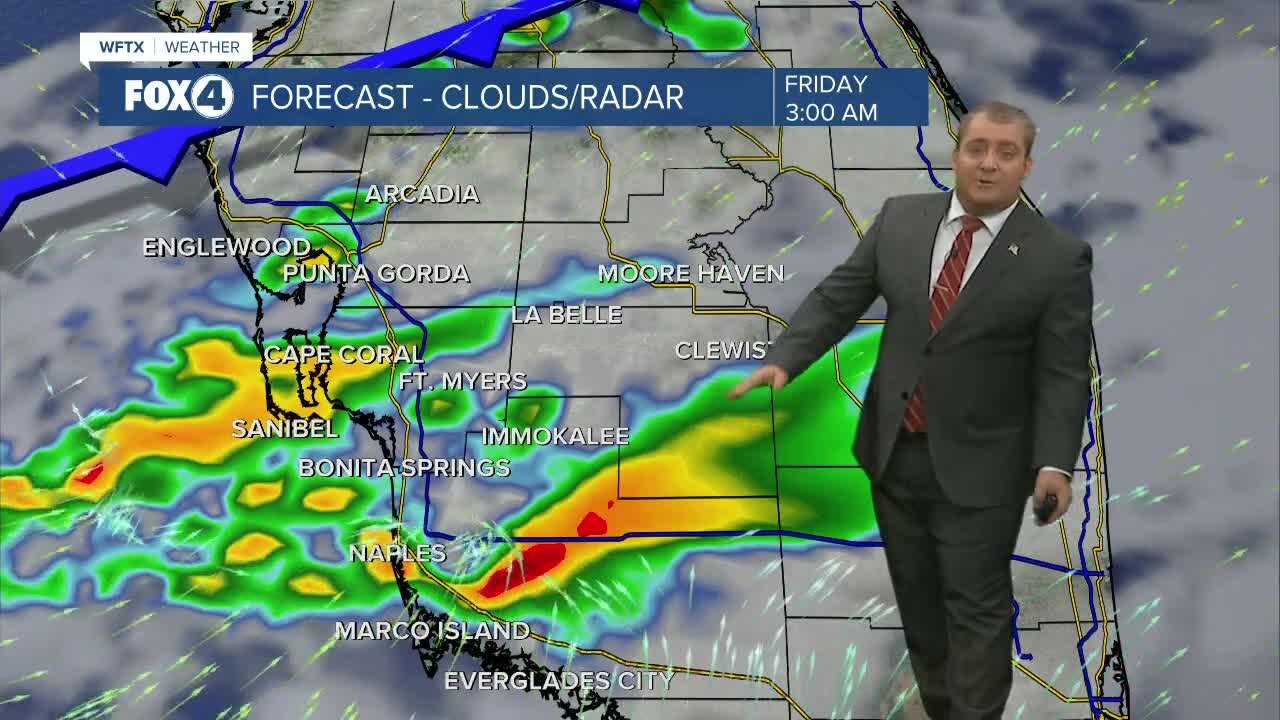 FORECAST: Showers and storms likely tonight ahead of arctic front
