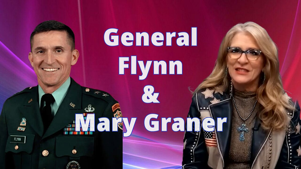 General Flynn speaks with Mary Graner