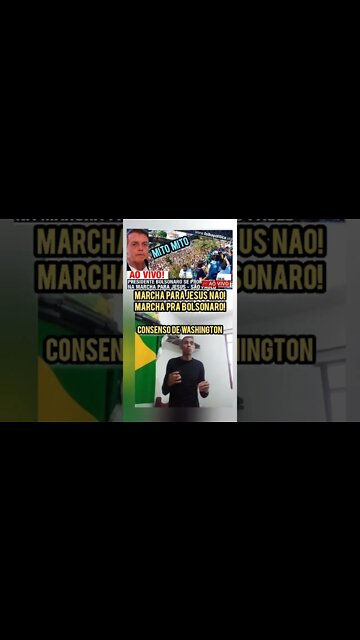 Bolsonaro MARCHA PRA JESUS! Adoração e louvor à Deus😂!