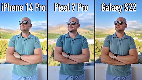 Pixel 7 Pro VS iPhone 14 Pro Vs Samsung Galaxy S22 - Camera Comparison!