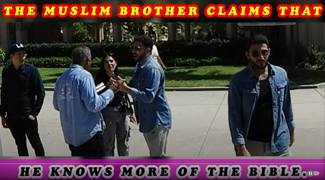The Muslim brother claims that he knows more of the Bible/BALBOA PARK