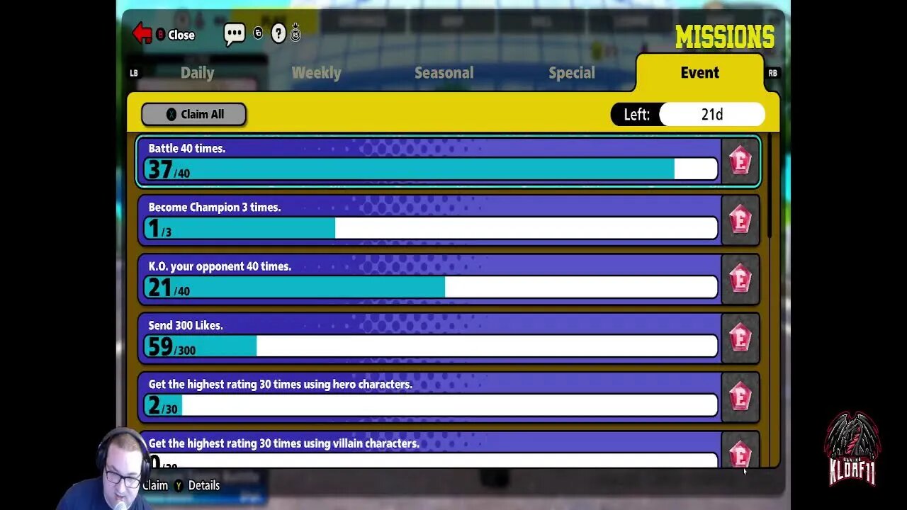 Playing some of the new My Hero Academia Ultra Rumble Day 3