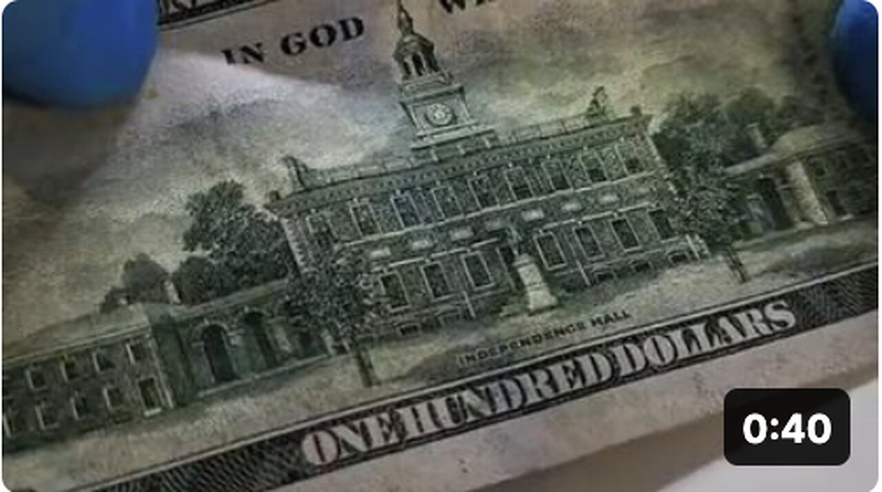 Some interesting things have been found with a microscope🔬on the latest $100 bill💵😳