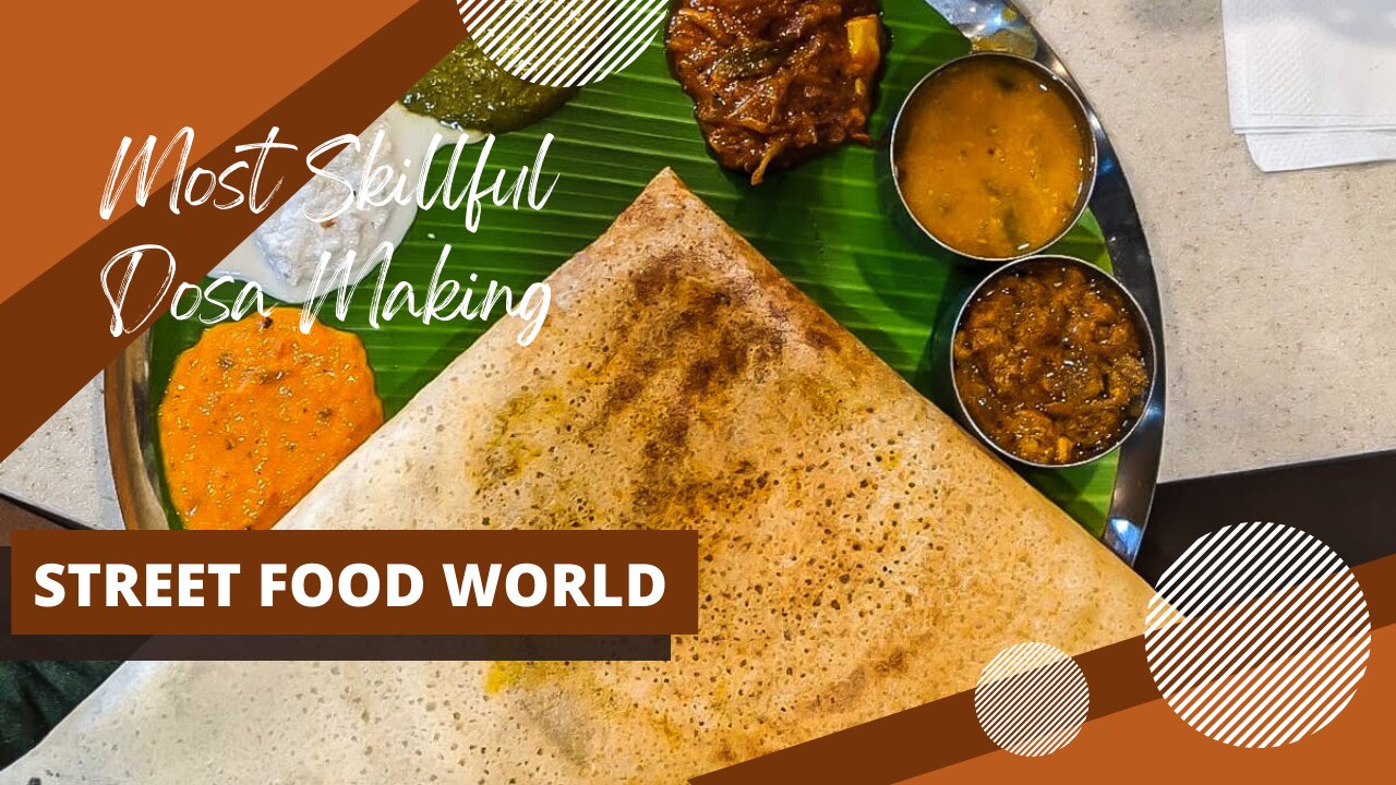 Most Skillful Rava Dosa Making | Street Food World