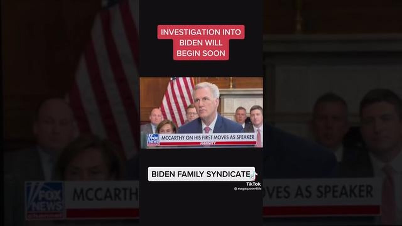 Investigation into Biden will begin soon