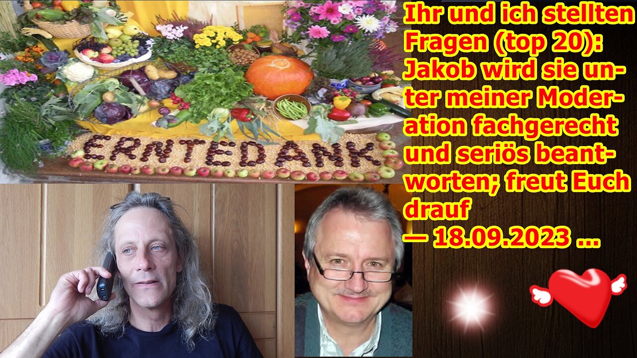 Der tolle Mensch und Pastor Jakob Tscharntke beantwortet unsere Fragen — 18.09.2023 ...