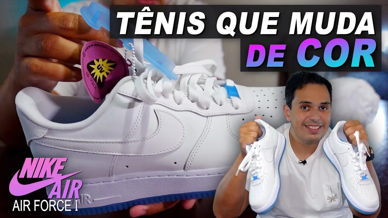 Tênis que muda de Cor! Conheça o Nike Air Force 1 UV - REACTIVE