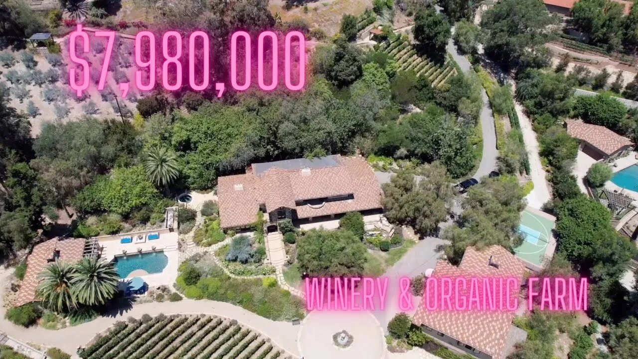 North Tustin $8 Million Winery Estate & Organic Farm