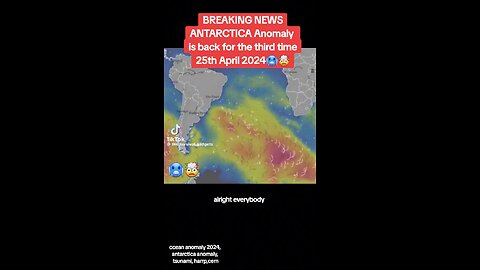 Breaking news, Antarctica, East Coast, something in the water showing up on radar