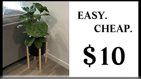 DIY Mid Century Modern Plant Stand