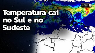 Previsão do tempo indica queda acentuada da temperatura no Sul e Sudeste