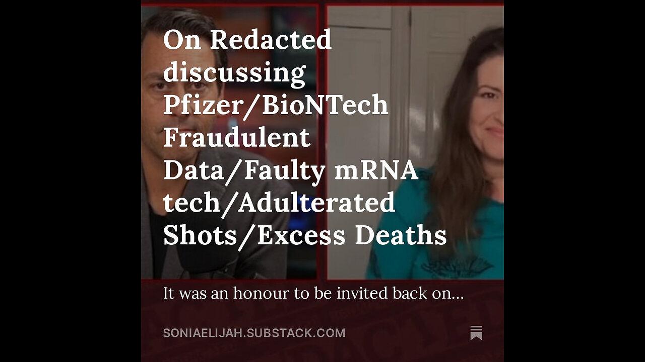 Sonia Elijah on Redacted News