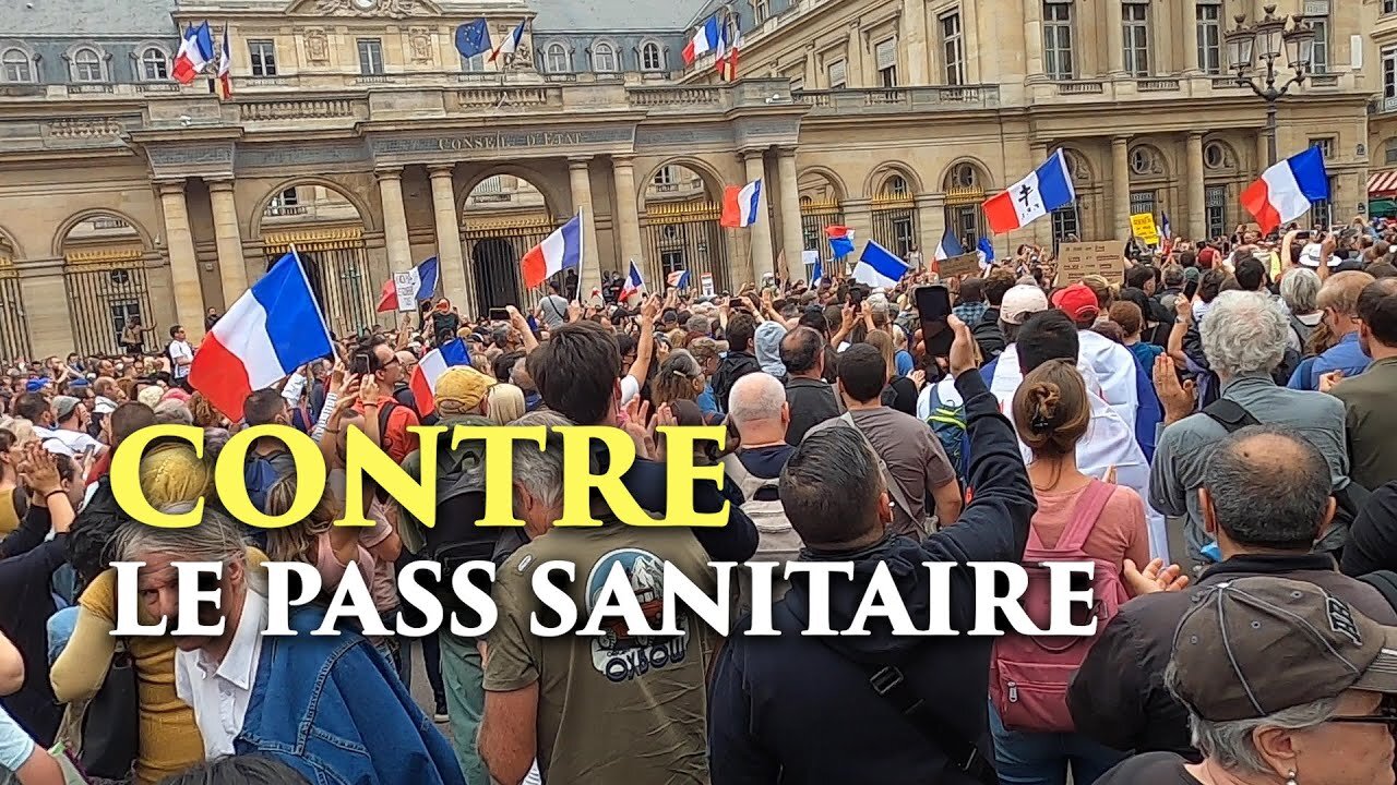 Manifestation contre le pass sanitaire à Paris