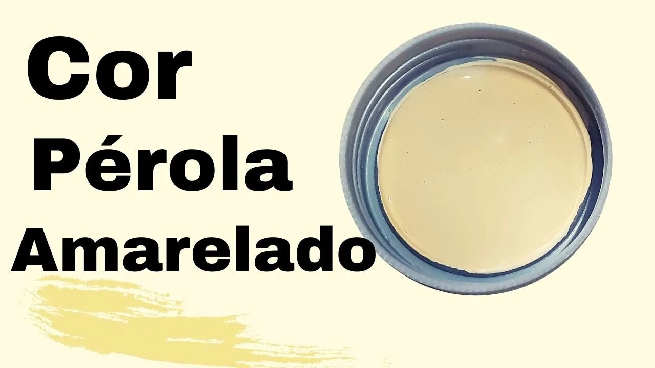 Como fazer cor Pérola Amarelado Pintura em tecido