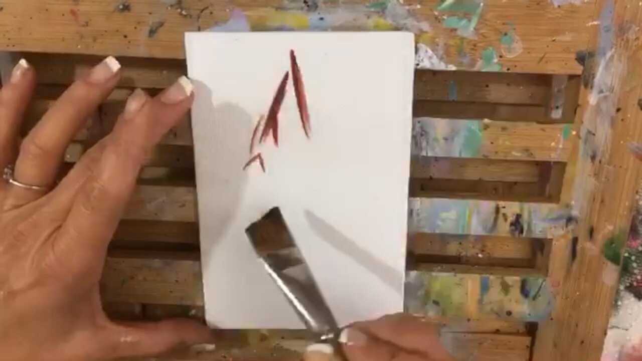 Painting a Cardinal in Oil