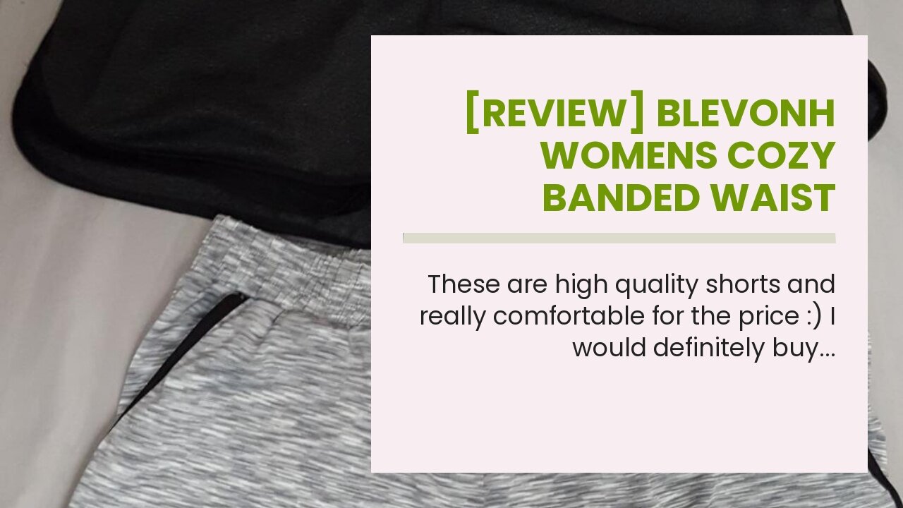 [REVIEW] Blevonh Womens Cozy Banded Waist Running Fitness Workout Shorts with Pockets S-XXXL