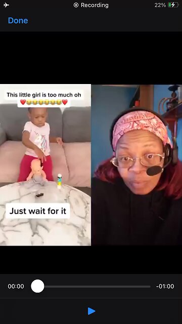 Funny video : girl is cutting dads hair to put on her doll 🤣🤣