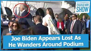 Joe Biden Appears Lost As He Wanders Around Podium