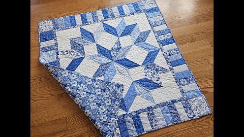 Binding the Carpenter's Star Quilt