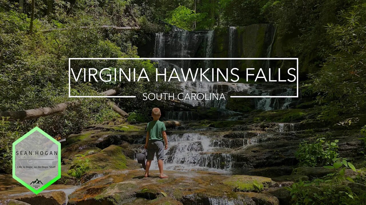 Virginia Hawkins Falls Hike, SC -- 4K Cinematic