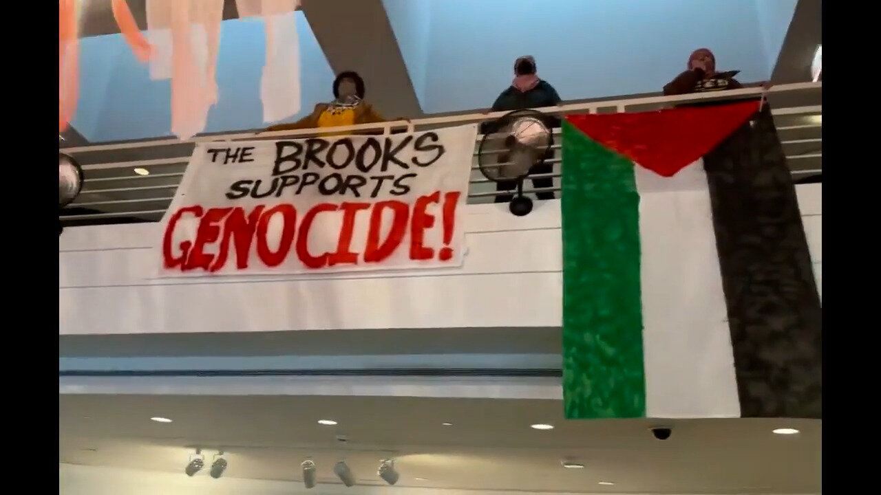 Pro-Palestine Demonstrators Storm Memphis Brooks Museum In Tennessee