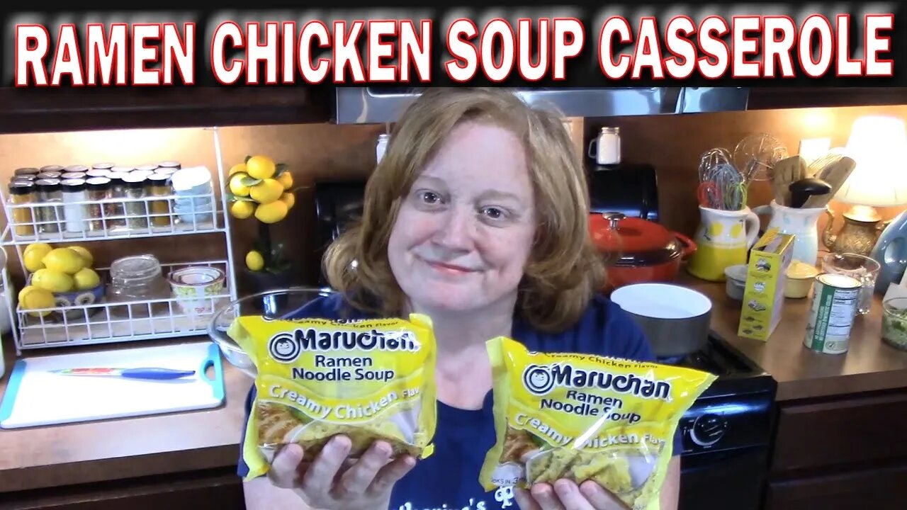 RAMEN CHICKEN SOUP CASSEROLE RECIPE | 5 Ingredient Casserole using Ramen #stayhome and cook #withme