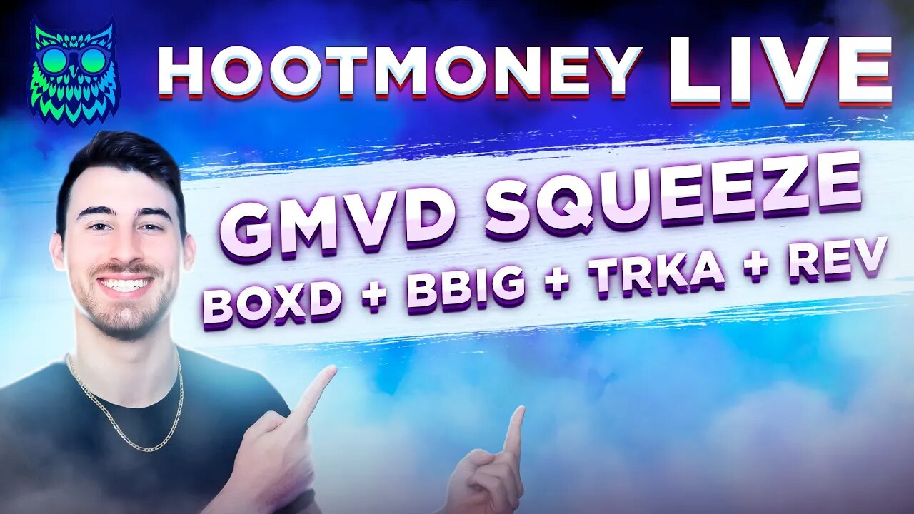 🔴 LIVE -- GMVD SHORT DATA MAKES 0 SENSE + BOXD BBIG RDBX REV MULN TRKA ATER AMC GME