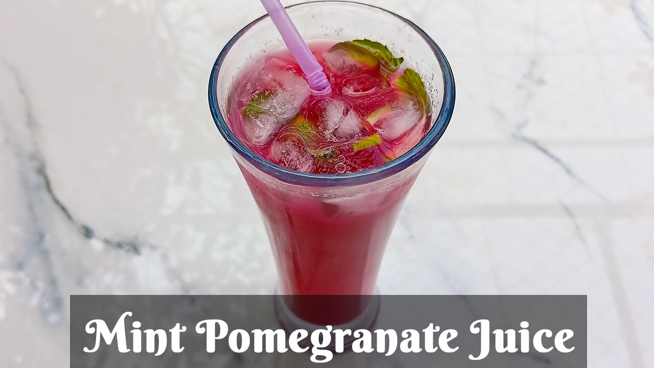 Mint Pomegranate Juice | মিন্ট বেদানার জুস | Refreshing Summer Drink | Non Alcoholic Juice