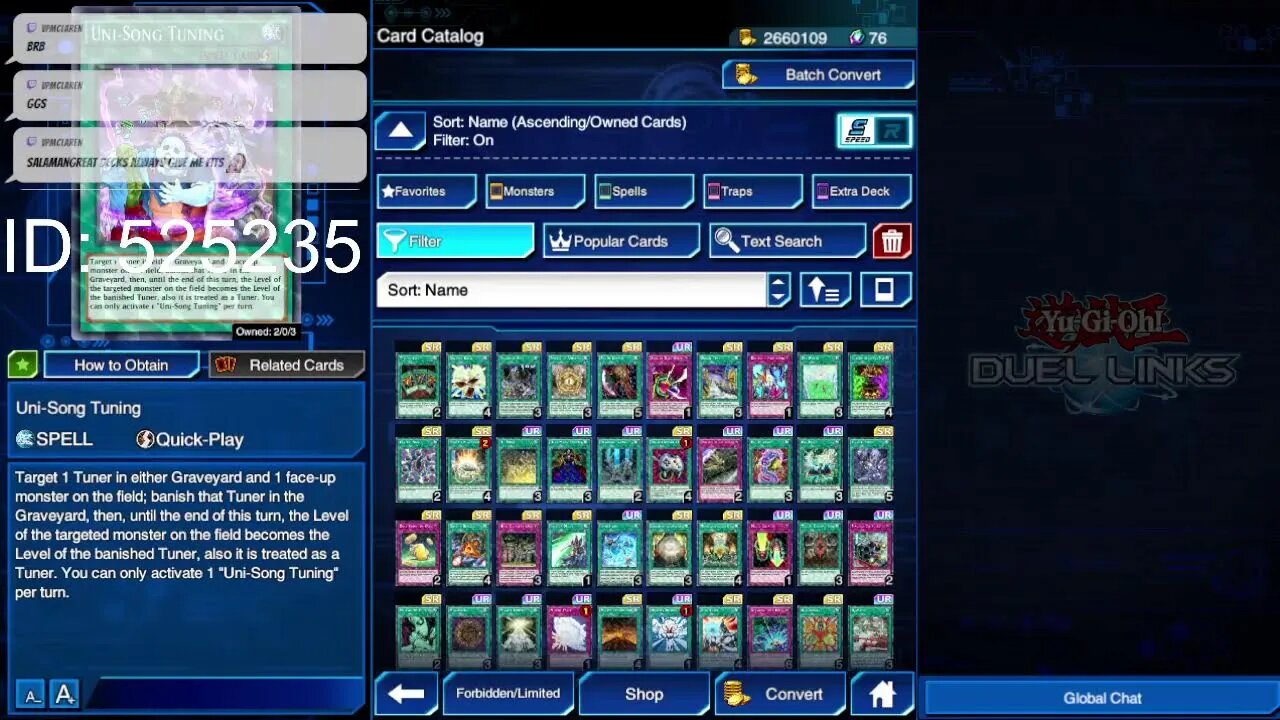 Duel LInks Rush Duel Room: 532361