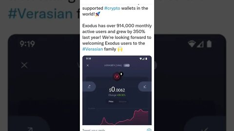 VERASITY GETTING LISTED IN EXODUS IS GREAT #verasity #exodus #vra #cryptowallets #cryptoinvesting