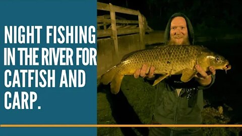 Night Fishing In The River For Catfish And Carp