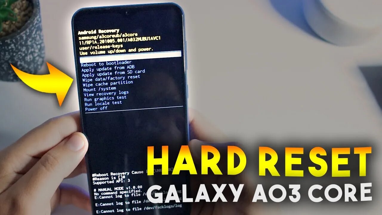 Como FORMATAR Galaxy A03 Core (PELOS BOTÕES)