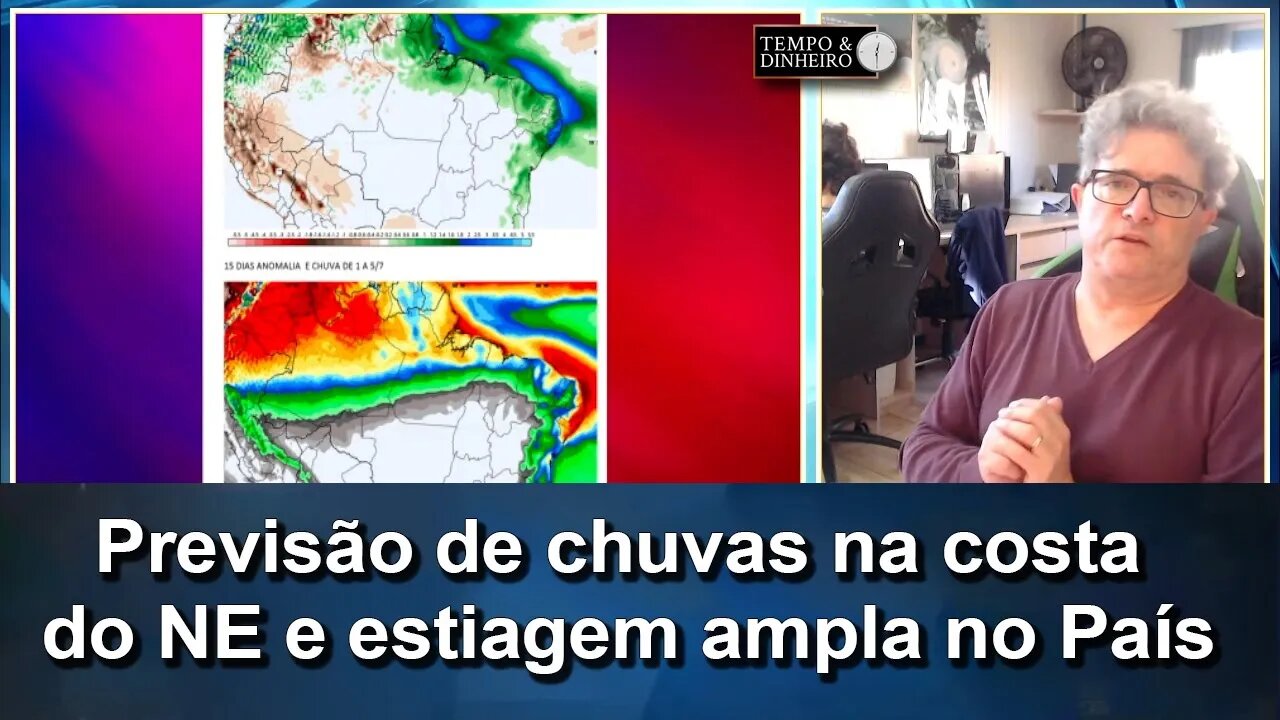 Meteorologia: problemas com chuvas na costa do NE e estiagem ampla no País