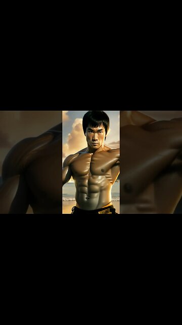 Bruce Lee Muscles In Boracay Philippines AI Generated Video