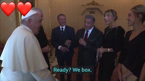 Sylvester Stallone Boxes The Pope