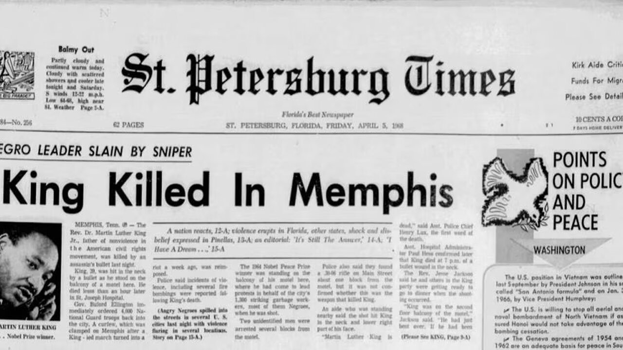First US Congress, Martin Luther King Jr. Assassinated, Dorothea Dix and MUCH More! - TDH 4/4/23