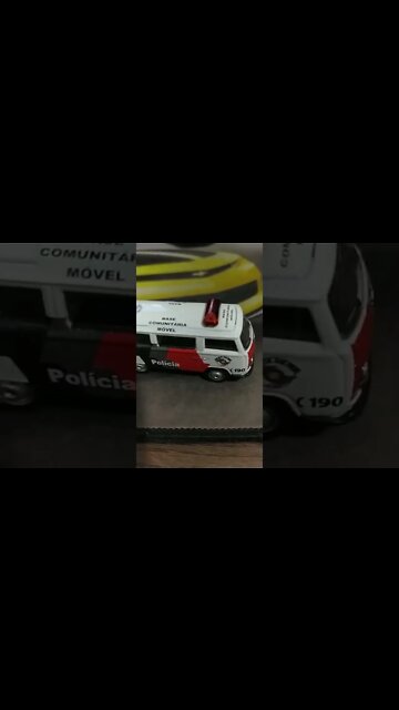 carro de polícia Kombi em miniatura #kombi #police #miniaturas