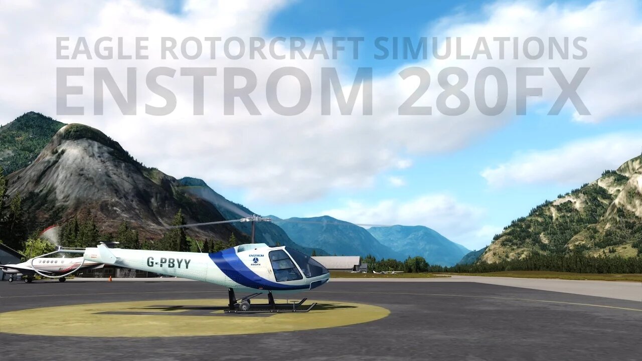 Prepar3D - Enstrom 280fx around ORBX Bella Coola