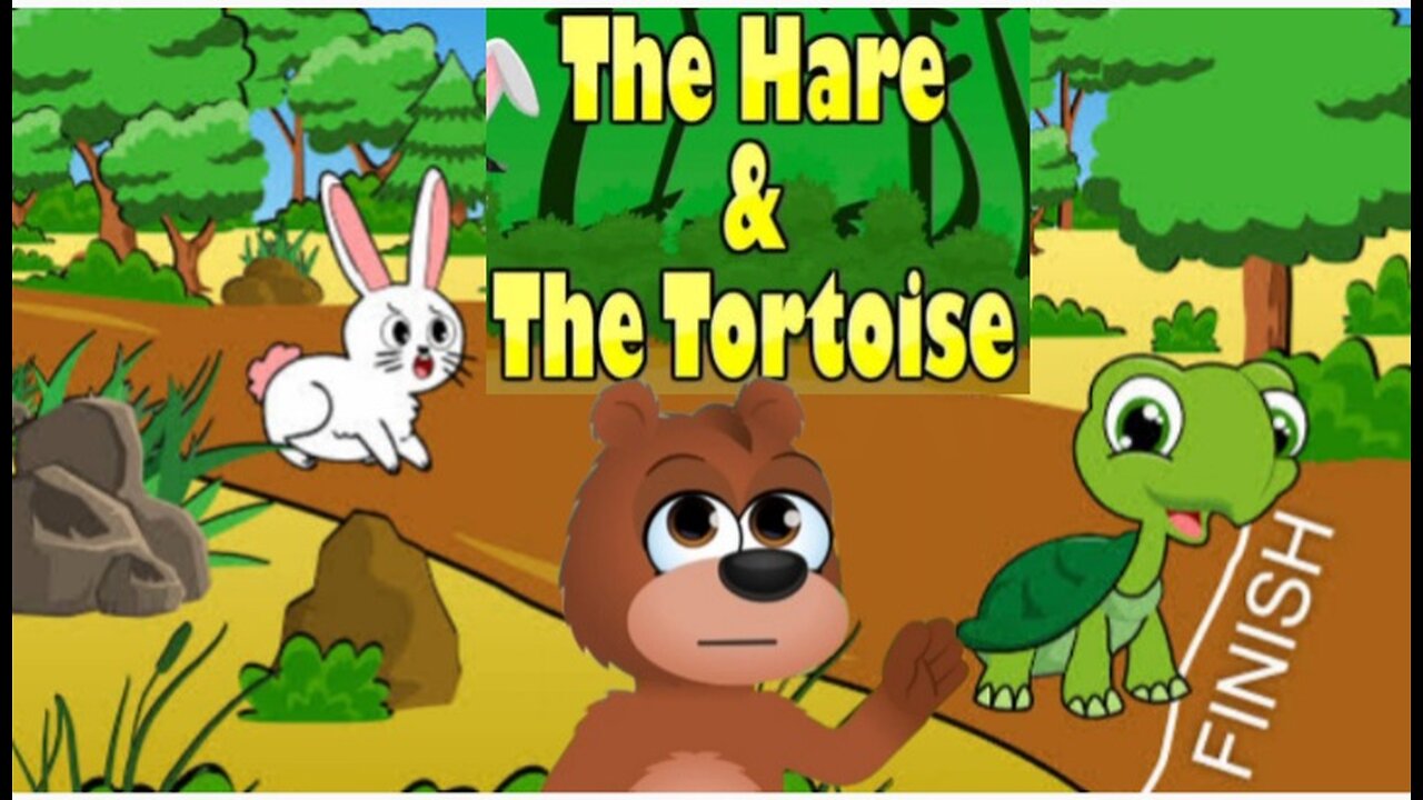 Hare and tortorise story in english #kidscartoon #stories #viral#vlog#entertainment