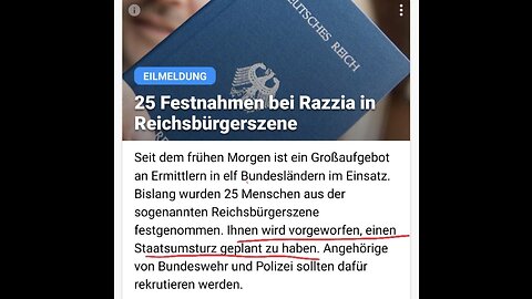 Elf Bundesländern im Einsatz. Bislang wurden 25 Menschen Reichsbürgerszene festgenommen.